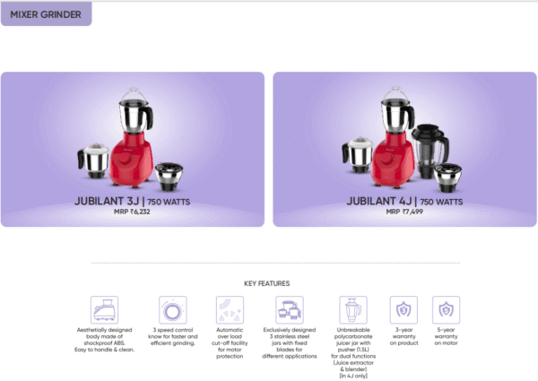 Butterfly Jubliant Mixer Grinder