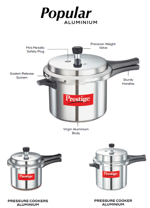 Prestige Popular Aluminium Pressure Cookers