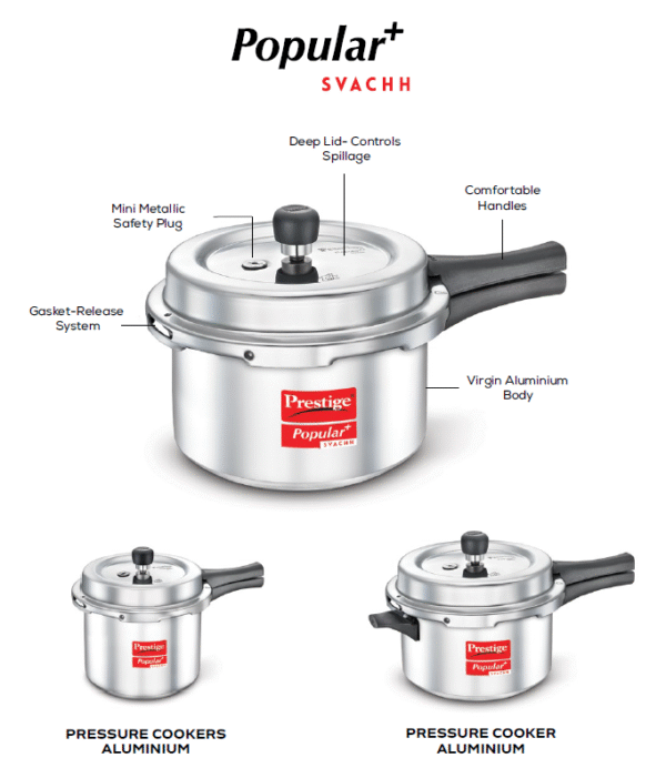 Prestige Popular plus Aluminium Pressure Cooker