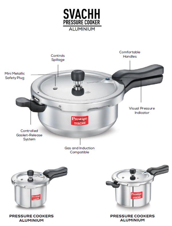 Prestige Svachh Pressure Cooker Aluminium